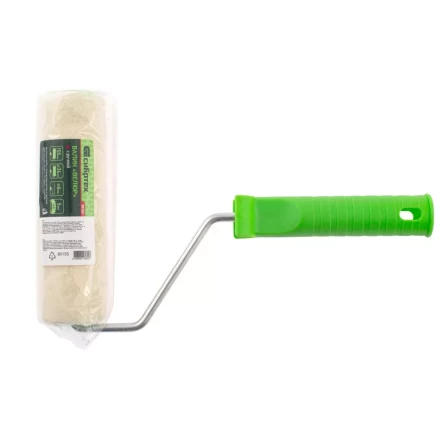 Валик &quot;ВЕЛЮР&quot; с ручкой 150 мм ворс 5 мм D - 36 мм  СИБРТЕХ 80133 купить в Губкинске