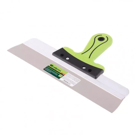 Шпатель фасадный нержавеющая сталь 350 мм двухкомпонентная ручка  Сибртех 85584 купить в Губкинске