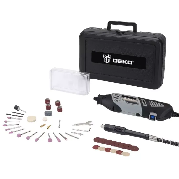 Гравер электрический цифровой DKRT350E-LCD 43 tools + case DEKO, 063-1413 купить в Губкинске