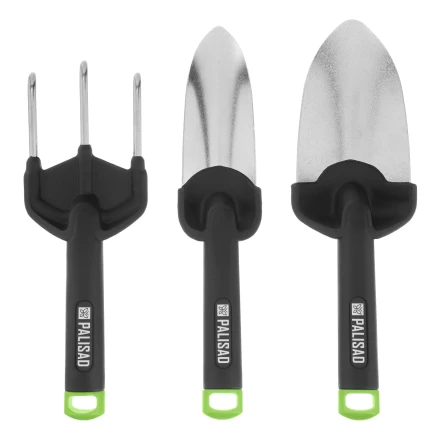 Набор садового инструмента, стальной, полипропиленовые рукоятки, 3 предмета, BASE// Palisad 62069 купить в Губкинске