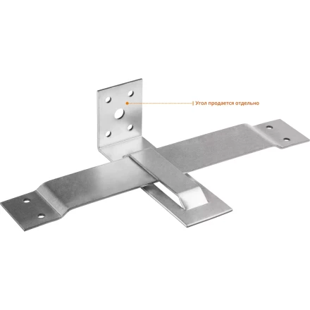 ЗУБР СОС-2.0, 40 x 210 (150) x 2 мм, пластина, скользящая опора для стропил (310166-150) купить в Губкинске