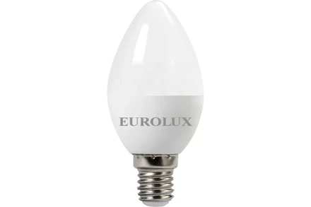 Лампа светодиодная EUROLUX LL-E-C37-7W-230-2,7K-E14 76/2/7 купить в Губкинске