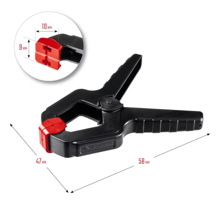 ЗУБР МЗ-40, 38 х 38 мм, пружинный зажим (32247-4) купить в Губкинске