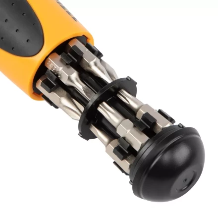 Отвертка реверсивная Denzel 7711611, механизм SmartPush 12 шт, S2 купить в Губкинске