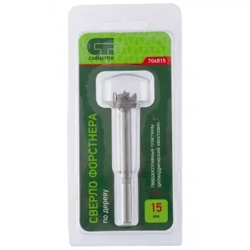 Сверло Форстнера по дереву 15 мм цилиндрический хвостовик СИБРТЕХ 704815 купить в Губкинске