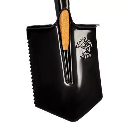 Лопата саперная, 150х180х510 мм, деревянный черенок, с зубьями, Россия Сибртех 61396 купить в Губкинске