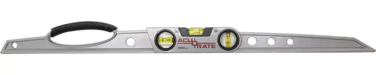 Уровень ЗУБР "ACURATE 2" литой алюминиевый, фрезерованный, эргономичная рукоятка, 3 ампулы, 80 см 34592-080 купить в Губкинске