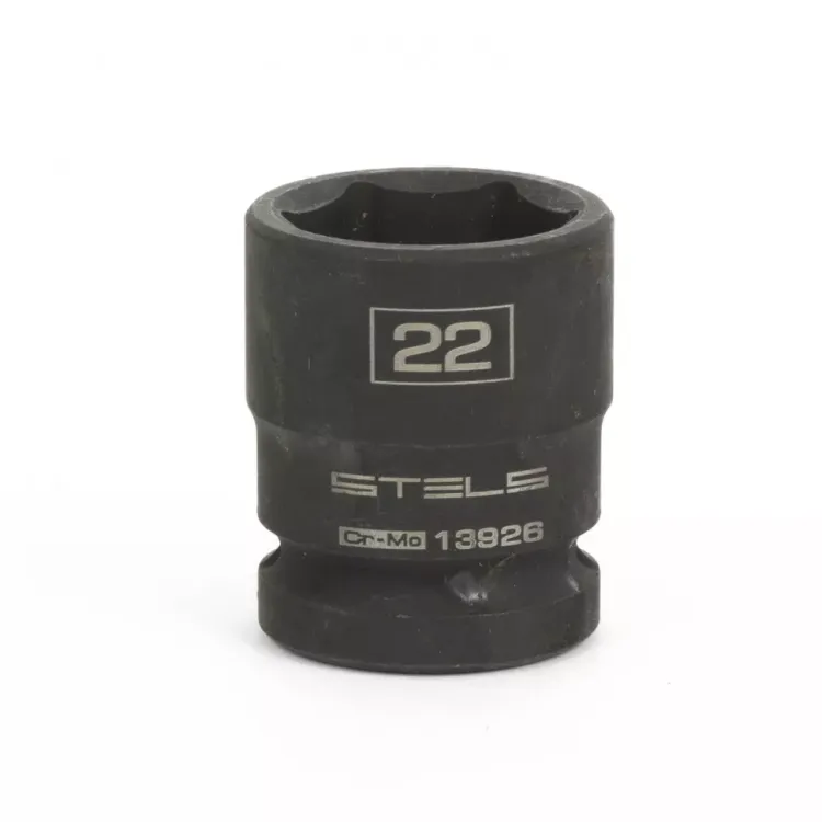 Головка ударная шестигранная 22 мм 1/2" CrMo  Stels 13926 купить в Губкинске