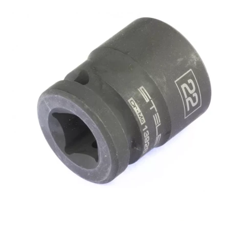 Головка ударная шестигранная 22 мм 1/2&quot; CrMo  Stels 13926 купить в Губкинске