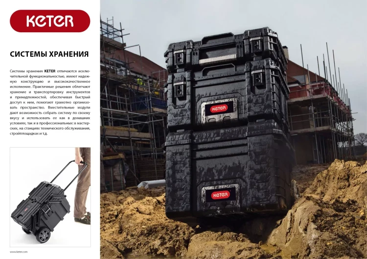 Ящик-органайзер "TECHNICAN", 19" KETER 38395-19 купить в Губкинске