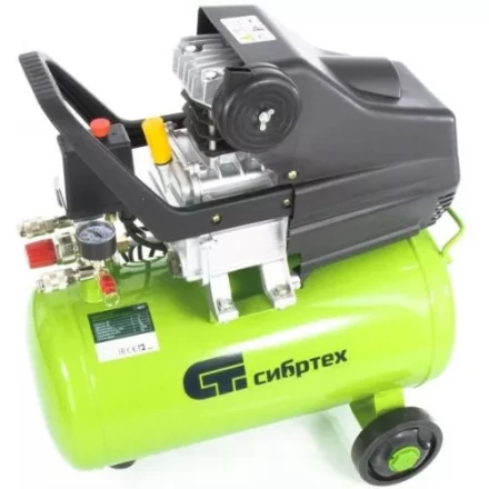 Компрессор масляный поршневой прямой привод с набором Сибртех КК-1500/24 ПЛЮС  58038 купить в Губкинске