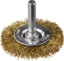 DEXX. Щетка дисковая для дрели, витая стальная латунированная проволока 0,3мм, 50мм 35110-050 купить в Губкинске