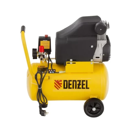 Компрессор воздушный DLC1300/24 безмасляный 1.3 кВт, 24 литра, 206 л/мин Denzel 58171 купить в Губкинске