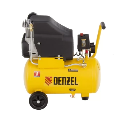 Компрессор воздушный DLC1300/24 безмасляный 1.3 кВт, 24 литра, 206 л/мин Denzel 58171 купить в Губкинске