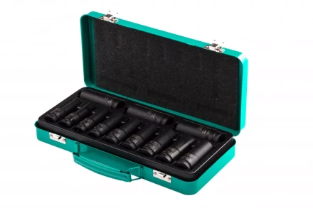 Набор ударных глубоких шестигранных торцевых головок 1/2&quot; 10-24 мм в кейсе 12 шт Stels 13998 купить в Губкинске