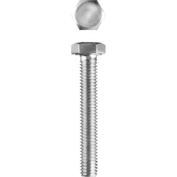 Болт ЗУБР "МАСТЕР" с шестигранной головкой, ГОСТ 7798-70, класс прочности 5.8, оцинкованный, M5x25мм, 5кг 303080-05-025