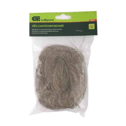 Лен сантехнический 40 г Сибртех 88898 купить в Губкинске
