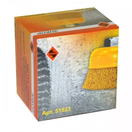 Щетка для УШМ М14/100 мм чашечная сталь прямая 51533 купить в Губкинске