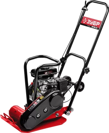 ЗУБР 10 кН, 50 кг, бензиновая виброплита (ВПБ-10 Г) купить в Губкинске