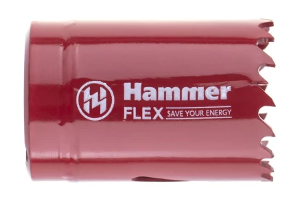 Коронка биметаллическая HAMMER Ф35х38мм 5/8" BiMETALL (224-007) купить в Губкинске