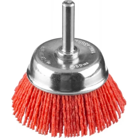 ЗУБР &quot;ПРОФЕССИОНАЛ&quot;. Щетка чашечная для дрели, нейлоновая проволока с абразивным покрытием, 50мм 35165-050_z02 купить в Губкинске