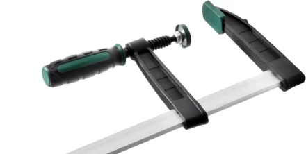 Струбцина, KRAFTOOL 32011-120-1000, тип &quot;F&quot;, DIN 5117, двухкомпонентная ручка, 120х1000мм 32011-120-1000 купить в Губкинске