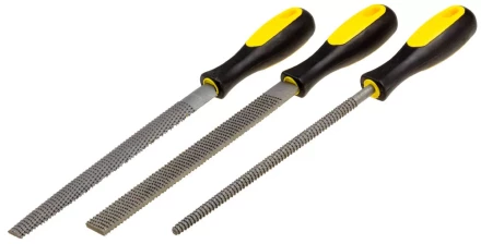 Набор STAYER &quot;PROFI&quot;: Рашпили, пластмассовая двухкомпонентная рукоятка, 200мм, 3шт 1690-20-H3_z01 купить в Губкинске