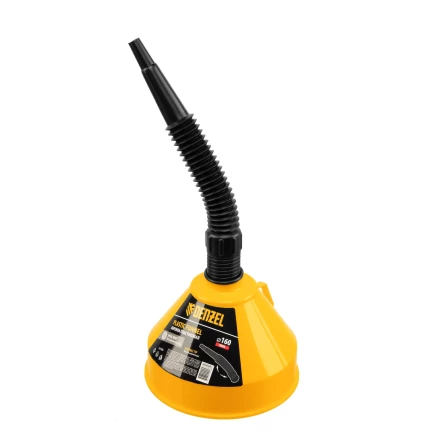 Воронка пластиковая 160 мм с металлическим ситом и гибким наконечником Denzel 537206 купить в Губкинске