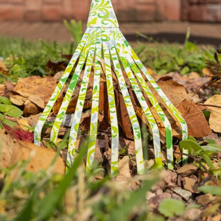 Грабли веерные 9 - зубые Palisad, 130 х 415 мм, стальные, пластиковая рукоятка, Flower Green, 620425 купить в Губкинске