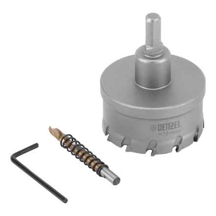 Коронка по металлу твердосплавная, 64 мм Denzel 724018 купить в Губкинске