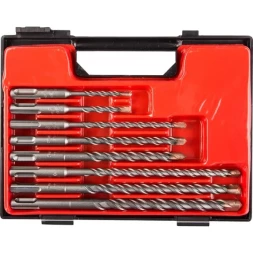 Набор ЗУБР: Буры по бетону, &quot;SDS-Plus&quot;, 5х110, 6х110, 6х160, 8х160, 8х210, 10х160, 10х210, 12х210мм, 8шт 29314-H8