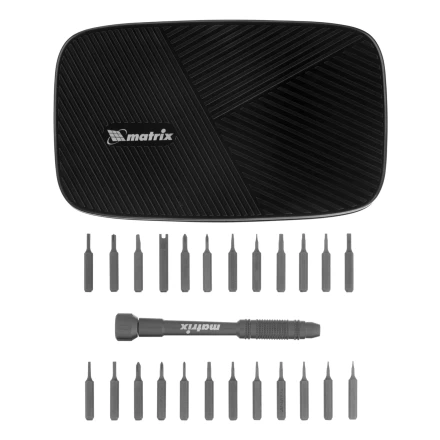 Набор для точных работ 26 в 1 Matrix, универсальный, сталь CrV 13567 купить в Губкинске
