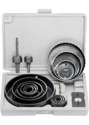 Набор кольцевых пил по дереву 19-127 мм 12 предметов MATRIX 70472 купить в Губкинске