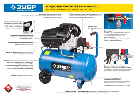 Компрессор воздушный ЗКПМ-360-50-2.2 серия ПРОФЕССИОНАЛ купить в Губкинске