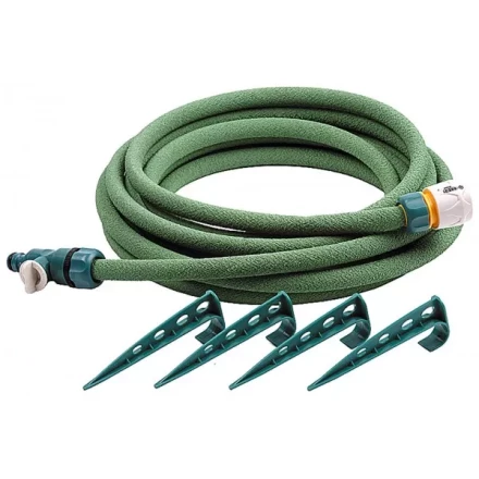 Шланг RACO сочащийся, в комплекте с коннекторами и колышками, 1/2&quot;x7,5м 4270-55925 купить в Губкинске