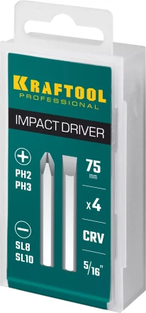 Биты для ударно-поворотных отверток KRAFTOOL 25552 купить в Губкинске