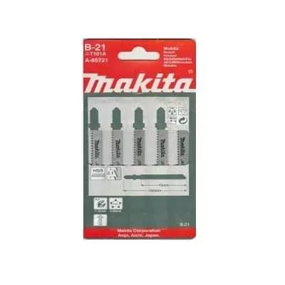Пилки ( 5 шт.) В-21 HCS, 100х2,1 мм, рез-10 мм, точн.пропил. Makita A-85721 купить в Губкинске