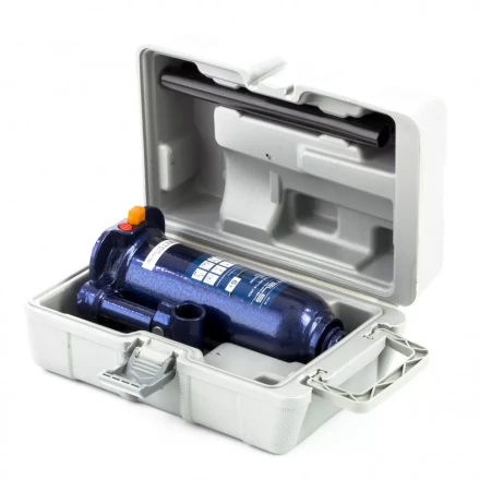 Домкрат гидравлический бутылочный 6 т h подъема 207-404 мм в пластиковом кейсе Stels 51176 купить в Губкинске