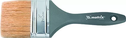 Кисть плоская "Евро" 1,5" натуральная щетина пластмассовая ручка  MATRIX 83062 купить в Губкинске