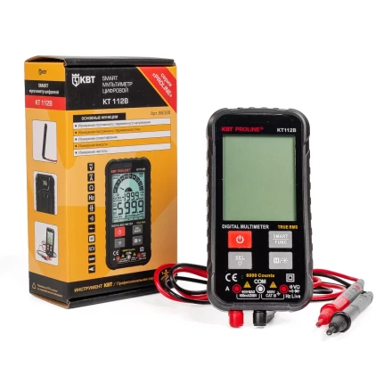 Мультиметр цифровой КВТ SMART KT 112В с True RMS (86326) купить в Губкинске