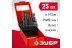 ЗУБР 25 шт, (1-13 мм), сталь Р4М2, класс В, мет.бокс, набор сверл по металлу (29605-H25) купить в Губкинске