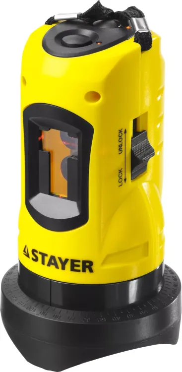 Нивелир лазерный линейный SLL-1, STAYER 34960, дальность 10м, точн. +/-0,5 мм/м 34960 купить в Губкинске