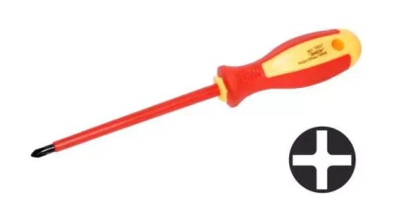 Отвертка диэл.крестовая PH№2х125мм,1000В,1/10/120 19697 купить в Губкинске