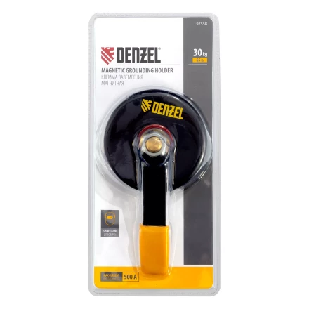 Клемма заземления магнитная для сварочных работ 65 LB Denzel 97558 купить в Губкинске