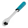 Ключ-трещотка 1/2" Gross 14055, CrV, 90 зубьев, усиленный, хром купить в Губкинске