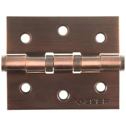 Петля универсальная ЗУБР &quot;ЭКСПЕРТ&quot;, 2 подшипника, цвет ст. медь (AC), с крепежом, 75х63х2,5мм, 2 шт 37601-075-6 купить в Губкинске