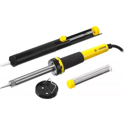 Набор STAYER &quot;PROFI&quot; для паяльных работ, 55300 +шприц + подставка + припой, 40 Вт 55316-40-H4 купить в Губкинске