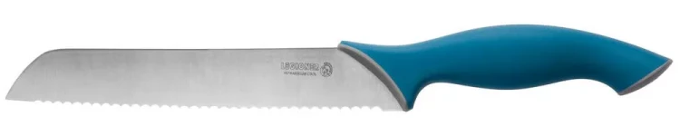Нож LEGIONER "ITALICA" хлебный, эргономичная рукоятка, лезвие из нержавеющей стали, 200мм 47962 купить в Губкинске