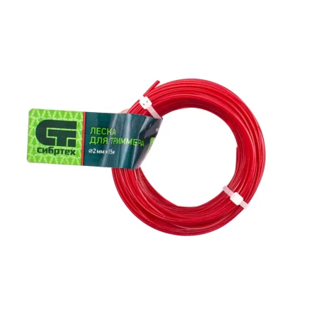 Леска для триммера звезда, 2.0 мм х 15 м, Россия Сибртех 961715 купить в Губкинске
