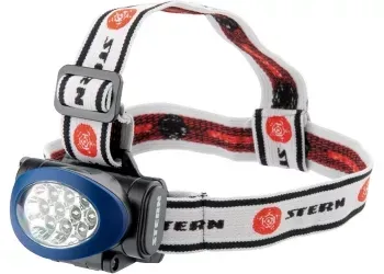 Фонарь наголовный, светодиодный. 3 режима, 10Led, 3хААА, Stern 90562 купить в Губкинске